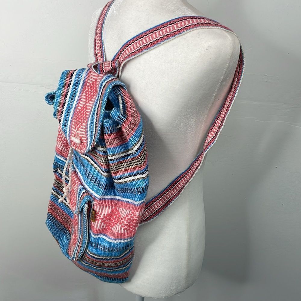 Pinzon Canvas Boho Aztec Backpack - Picture 2 of 10
